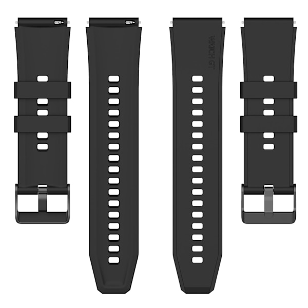 22 mm universaali hihna kellolle Musta