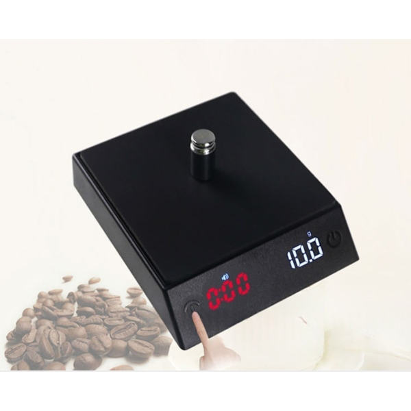 Precision Pour-Over Coffee Scale 500g/0.01g with Timer LED Display USB-C Rechargeable