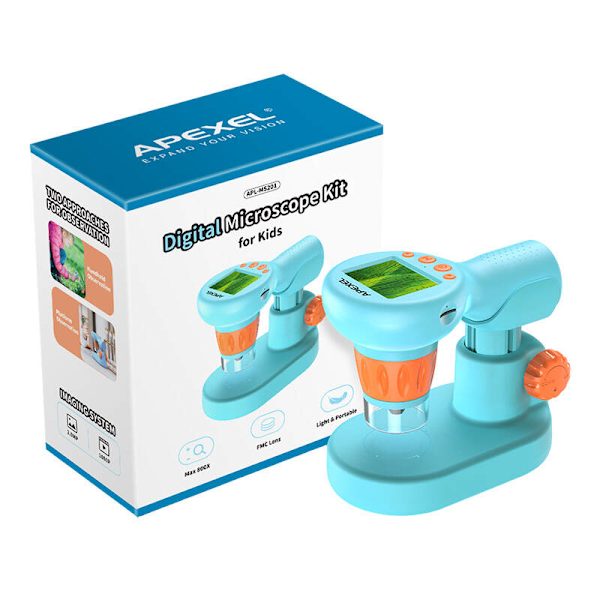 APEXEL APL-MS201 digitalt mikroskop för barn