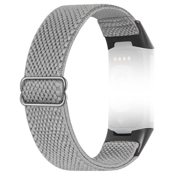 Nailonranneke Fitbit Charge 5/6 -kellolle LightGrey LightGrey
