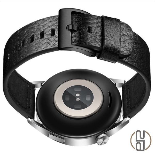 Rem i ægte læder til Samsung Galaxy Watch 4 Sort 20 mm