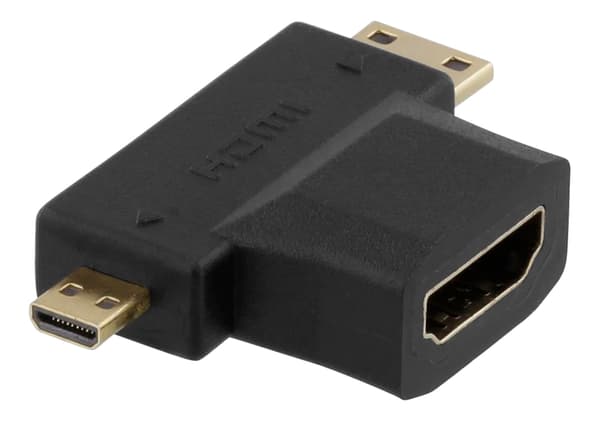 HDMI adapter, HDMI FM to mini HDMI M and micro HDMI M