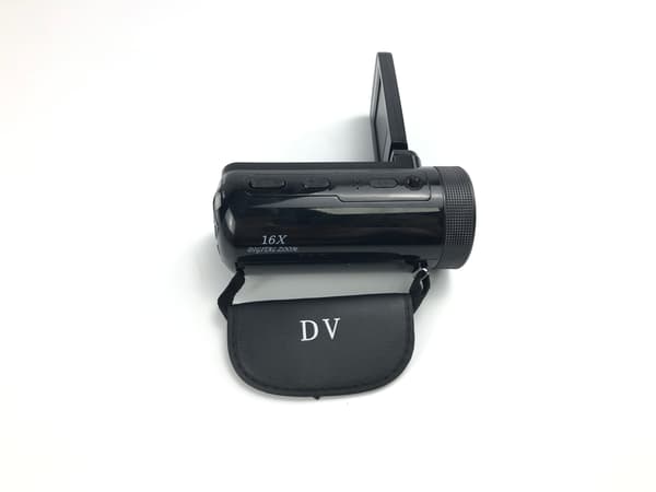 HD digitalkamera med vidvinkelobjektiv Black Black