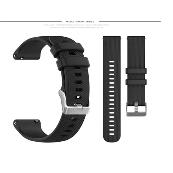 Silikone urrem til Samsung Watch 4 Sort S