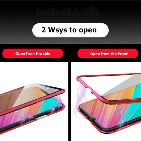 XiaoMi F1 skal dubbelsidigt härdat glas Röd
