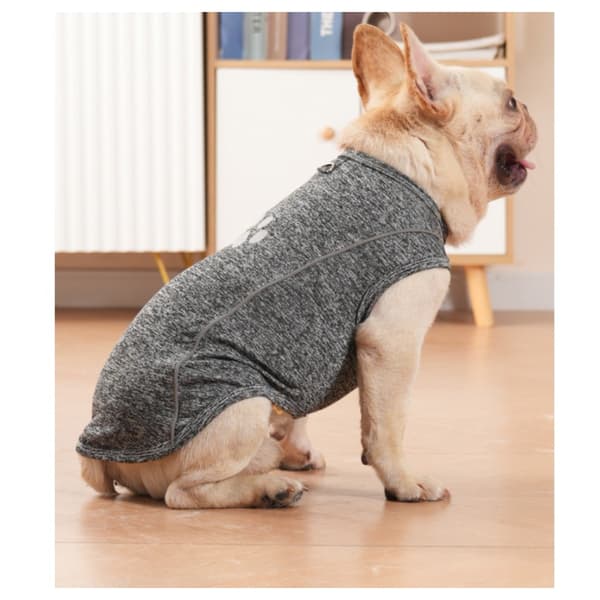 Reflekterende selvlysende polyester hundevest med D-ring og linehul – ærmeløs nattevest til gåture L L