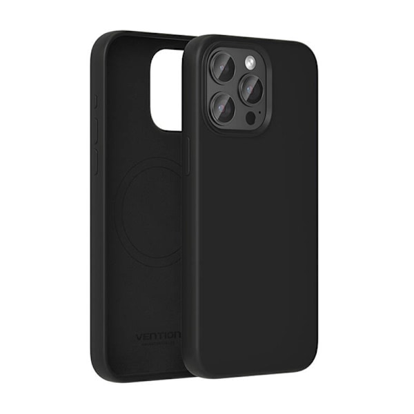 Vention KUFB0-40 Silikonfodral för iPhone 15 Pro Max (svart)