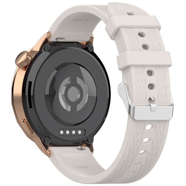 Tyylikäs silikoniranneke OPPO Watch X2 Minille (18 mm) Valkoinen