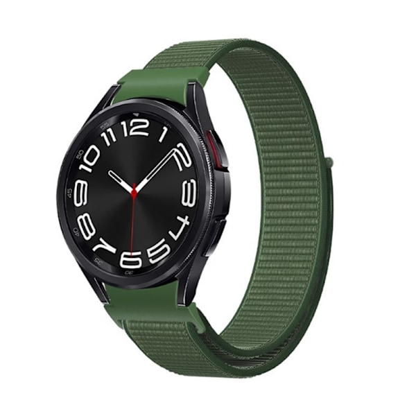 Stilfuld Nylonrem til Samsung Galaxy Watch 4/5/6 Grøn
