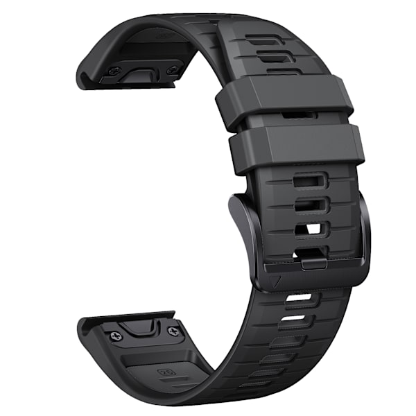 Klockarmband i Silikon för Garmin Fenix 7 Pro Svart 22mm