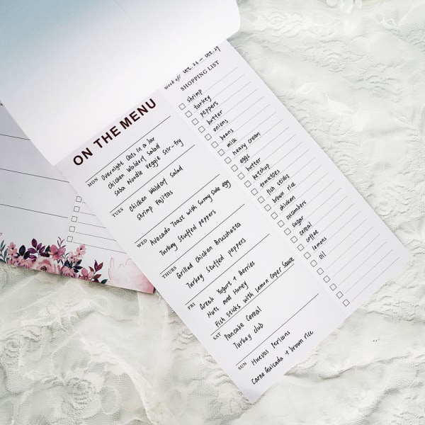 Magnetisk notesblok - PZ021 Minimalistisk kostplan