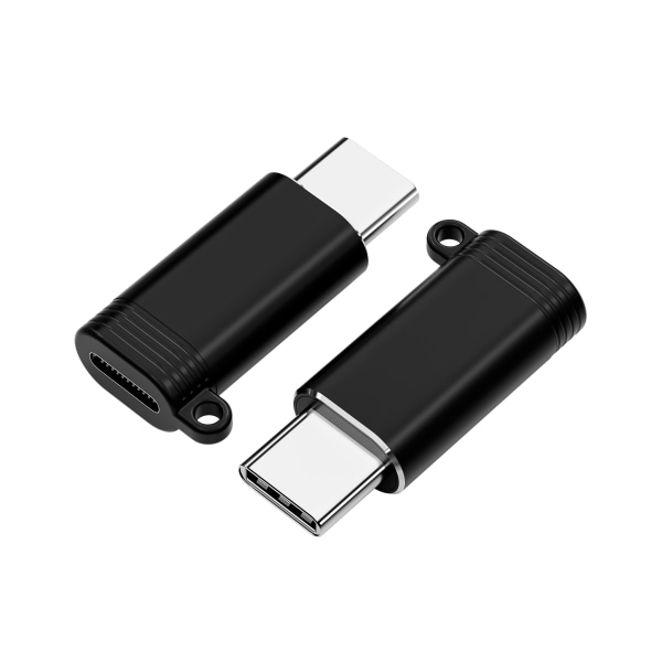 USB til USB C-adapter, Type C-kabelkonverter Sort