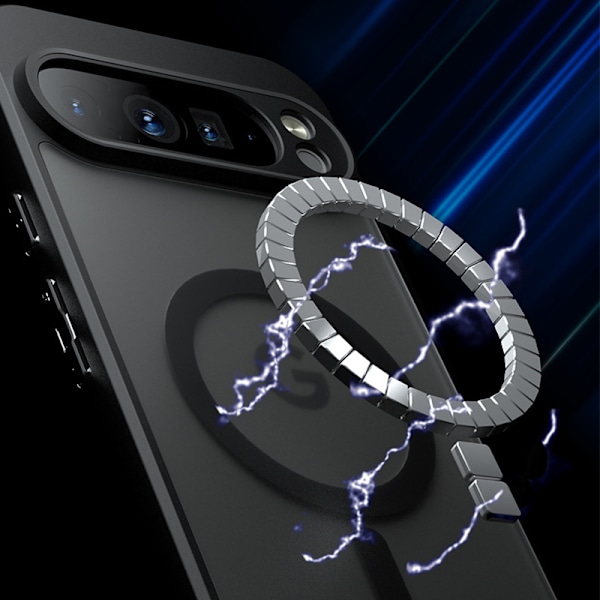 Magnetisk matt svart fodral för Google Pixel 8 Pro