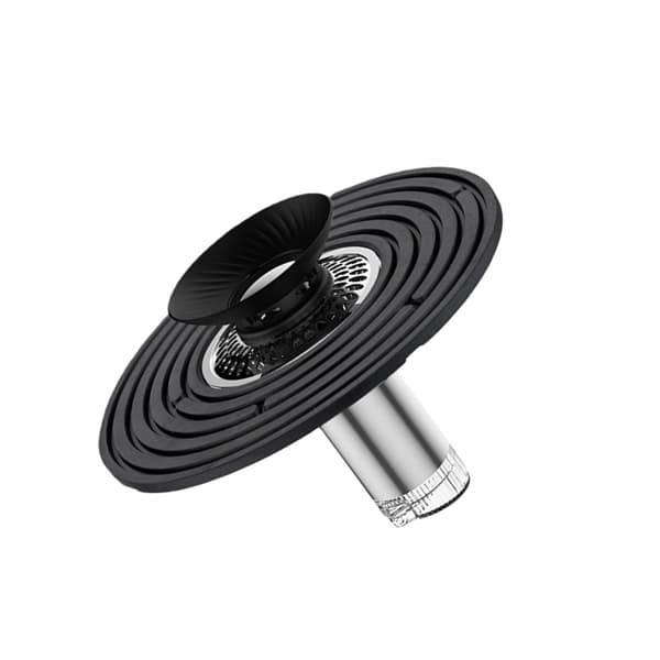 Stor Diameter Reducerende Gulvafløbskerne - Medium/Lang Stil, 304 Rustfrit Stål, Kompatibel med Standard Afløb Black Black