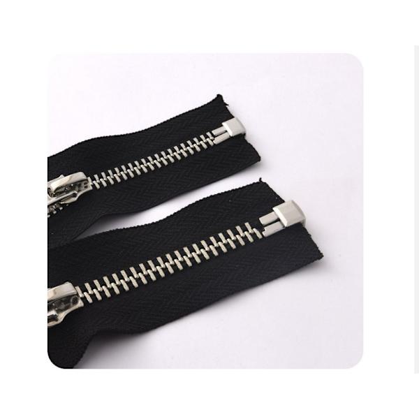 8# Silver Zipper Top & Bottom Stops (10 Sets)