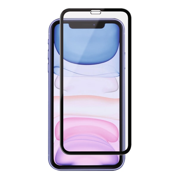 iPhone XR/11, Curved Silicate Glass, black