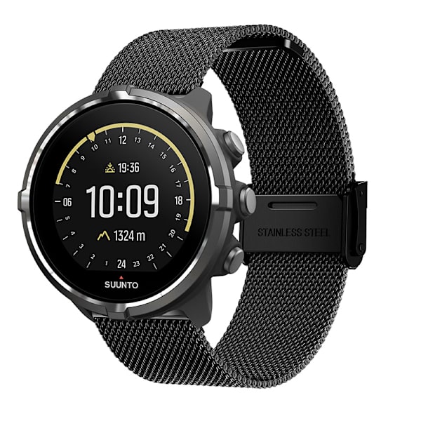 Klockarmband i rostfritt stål för Suunto 9 Baro/7/d5/Spartan Silver 22 mm