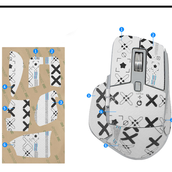 Halkfria musklister för Logitech MX Master 3s