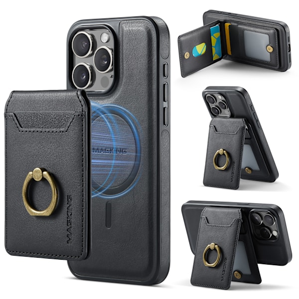 Magneettikotelo iPhone 16 Pro Maxille - musta