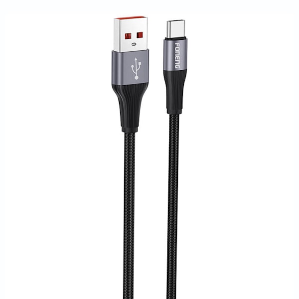 Foneng X112 USB-A till USB-C-kabel, 3A, 1m (svart)