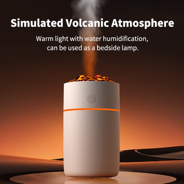 Vulkan Luftfugter HS01: Simuler Flamme, Rens Luft Black Black