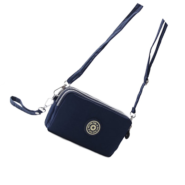 Crossbody-telefontaske til smartphones op til 6,3 tommer Blå