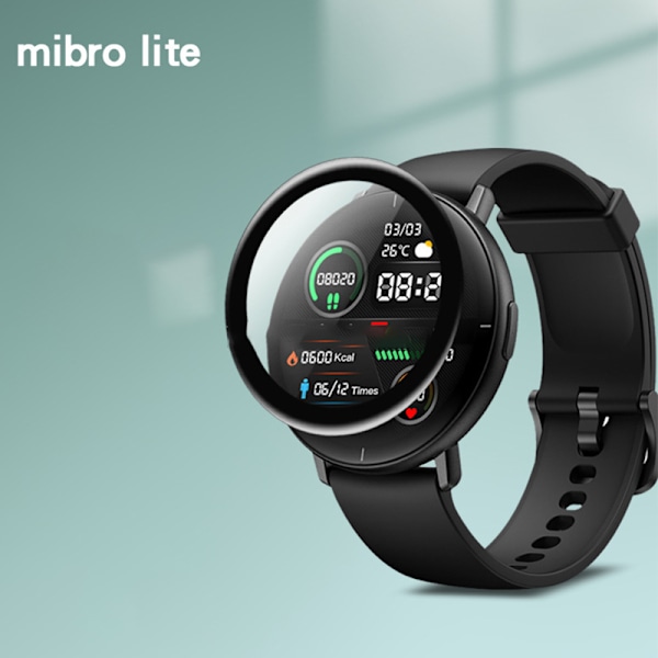 3D-böjt skärmskydd för Mibro Lite Smartwatch (2-pack)