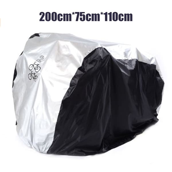 Vedenpitävä pyöräsuoja / kansi 2 pyörälle Black Black