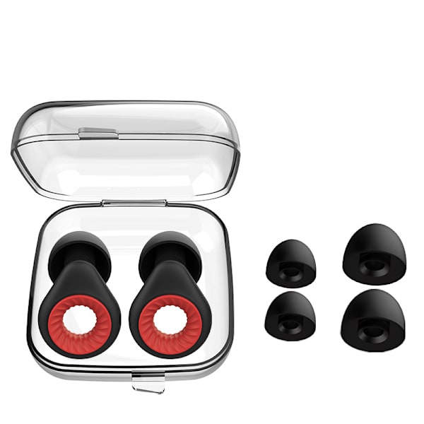 Öronproppar med brusreducering Black+Red Black+Red
