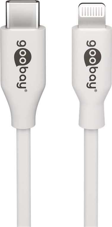 Lightning till USB-C™ laddnings- och synkroniseringskabel, 0,5 m, vit