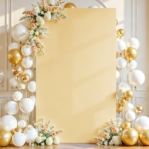 Baggrundscover til bryllup - strækbar mælkesilke polyester til catwalk, fest og fotoboks - nem pasform rektangulær 120cm x 200cm, flere farver Champag Champagne