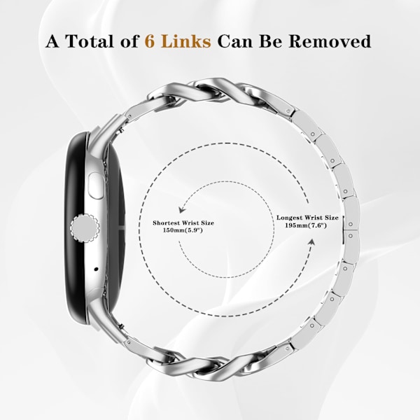 Klockarmband i rostfritt stål för Google Pixel Watch 1/2/3