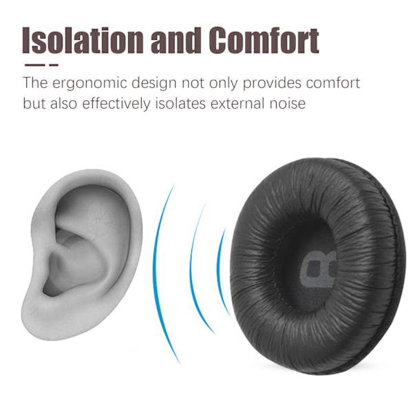 Öronkuddar och kudde för huvudbåge JBL T450/T500 BT, Tune600, 510BT, JR300 Svart