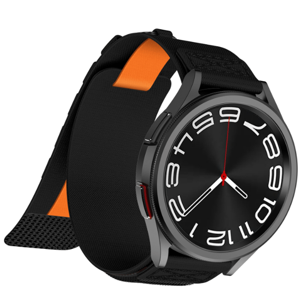 Nylon urrem til Samsung Galaxy Watch Black M Black M