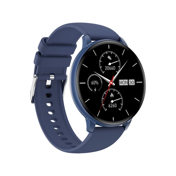 C66 Multifunktionell Smartwatch med Bluetooth-samtal & Hälsoövervakning, kompatibelt med Android och iOS Blue Blue