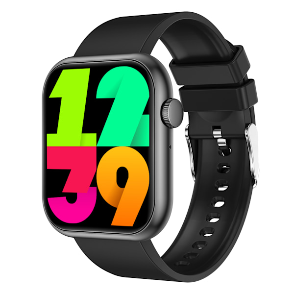 INF Smartwatch med pulsmåler, blodtryksmåler, iltmåler og flere sportstilstande Sort
