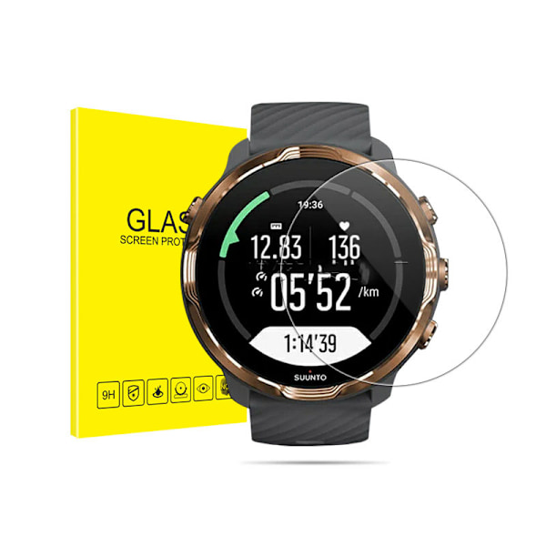 Skærmbeskytter i hærdet glas til Smartwatch (2-pack) Suunto 7