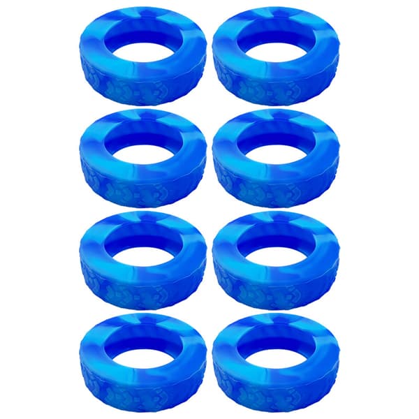 Caster Shoes Bagagehjul - (8-pack) Blue Blue