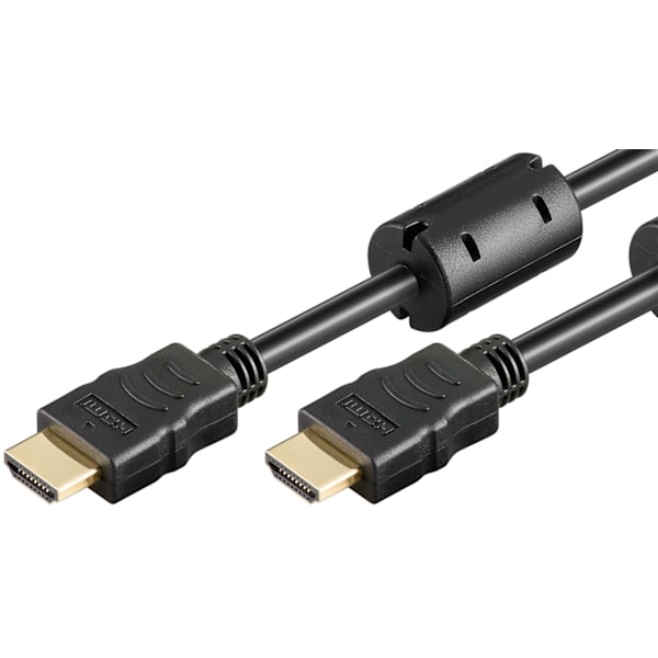 Höghastighets HDMI™-kabel med Ethernet, ferritkärnor