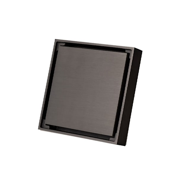 Snyggt & Diskret 10x10cm Svart Golvbrunn