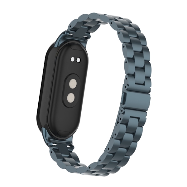 Stilfuldt rustfrit stål armbånd til Xiaomi Mi Band 9 Grå