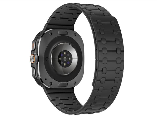 Stilfuld silikone rem til Samsung Watch Ultra 47mm Black Black