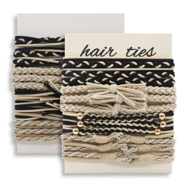 Flätade Hårband - Bohemisk Stil, 12-pack Model 7