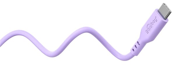 USB-C™-silikonikaapeli, 1,5 m, violetti
