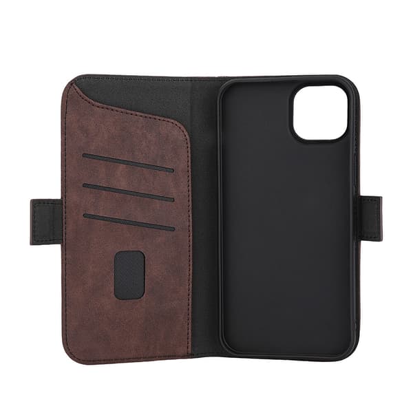 Mobilfodral 3 Kortfack Magseries Brun - iPhone 15 Plus