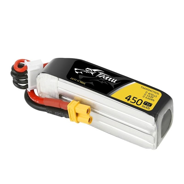 Batteri Tattu 450mAh 14,8V 75C 4S1P Långt