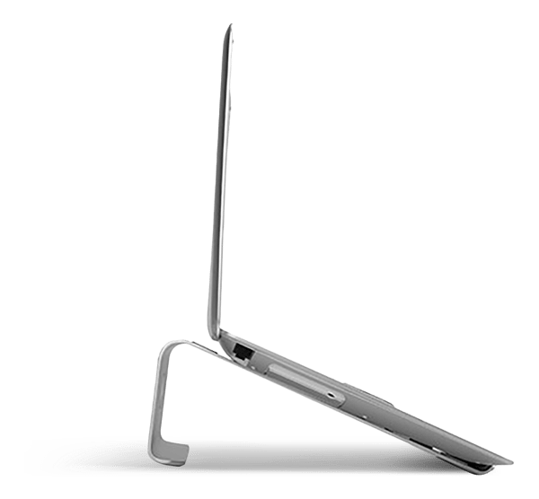 Laptop and tablet stand, aluminum 11-15”, silver