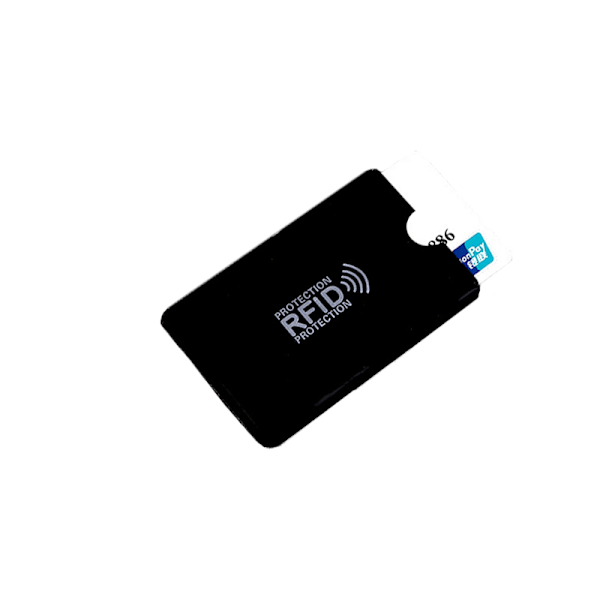12-pak kortetui med RFID-blokering Sort