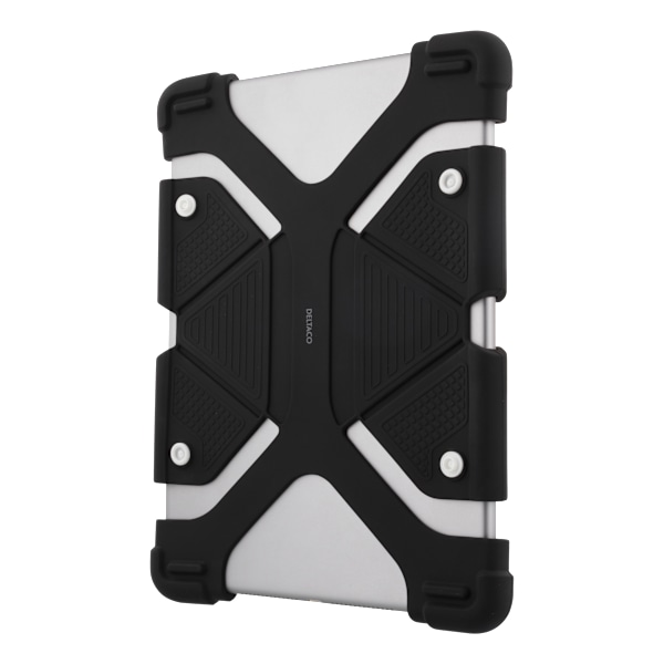Case in silicone for 9-11.6" tablets, stand, black