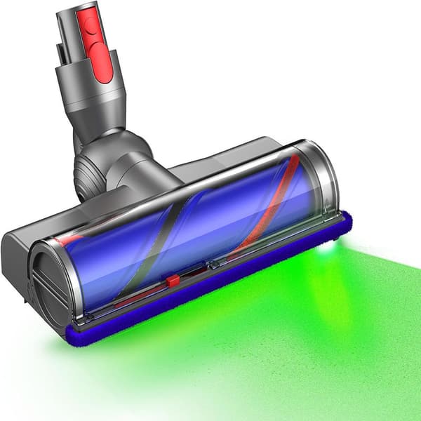 Anti-Trassel Grön Ljus Dammsugarmunstycke för Dyson V7-V11